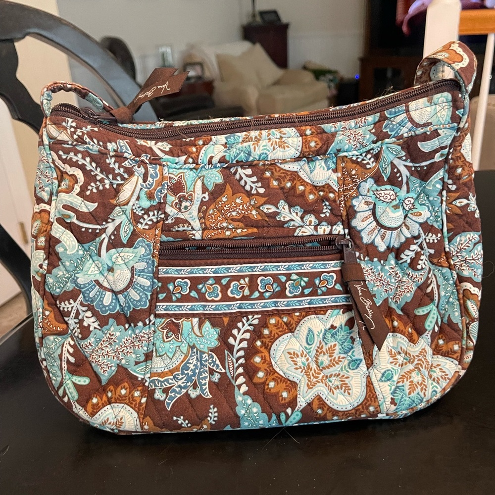 Vera Bradley shoulder Hobo Bag W/ ID & tri fold wallet - Picture 8 of 11